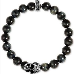 King baby day of the death Onyx Bead Bracelet